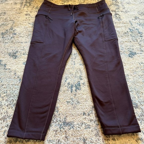 Old Navy | High Waisted Ultra Coze Go Dry Jogger Leggings Womens 2X 2XL Brown - Picture 2 of 10